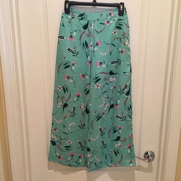 Endless Rose Cropped Floral Palazzo Pants - Picture 1 of 5